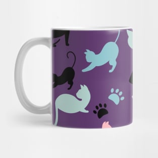 Patrón de gatos Mug